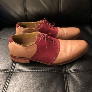 Cole Haan Oxford Burgundy Suede 10.5 M C12672